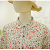 木鹿//春秋日系文艺小清新碎花娃娃领打底衬衫女印花纯棉内搭衬衣