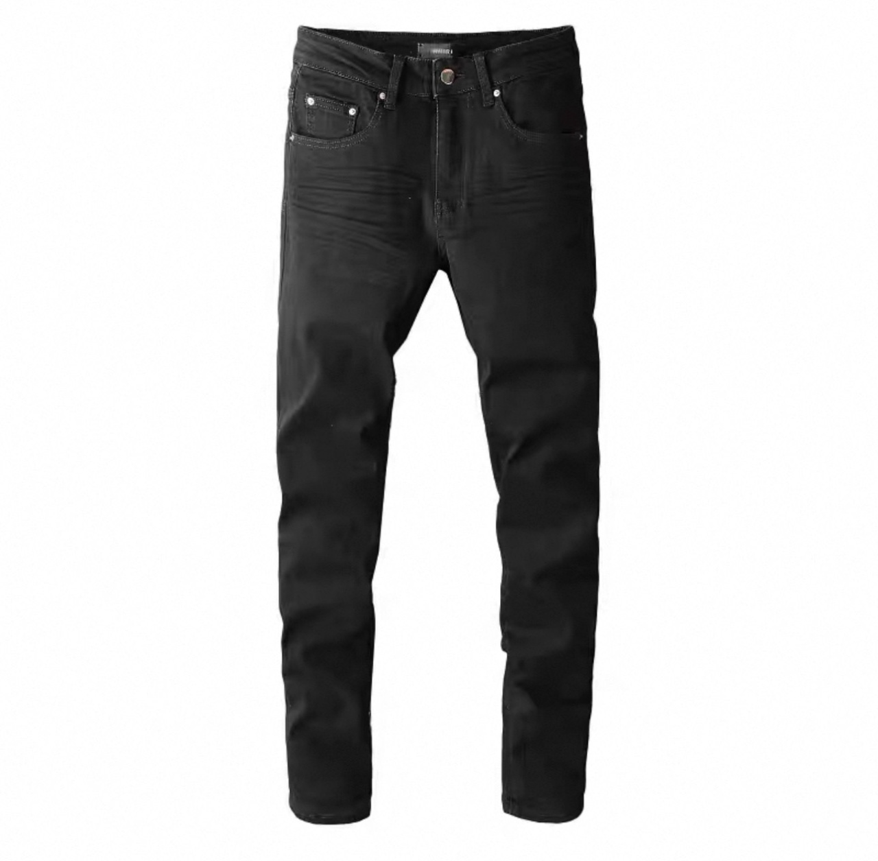 AMR jeans AMR pants torn jeans MX12高街基础黑色牛仔裤子