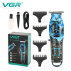 vgr923新款剃头数显雕刻油头理发器推光推白电推子蓝色涂鸦电推剪