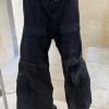 （现）23FW Flared多口袋拉链水洗做旧宽松男女工装微喇长裤cargo